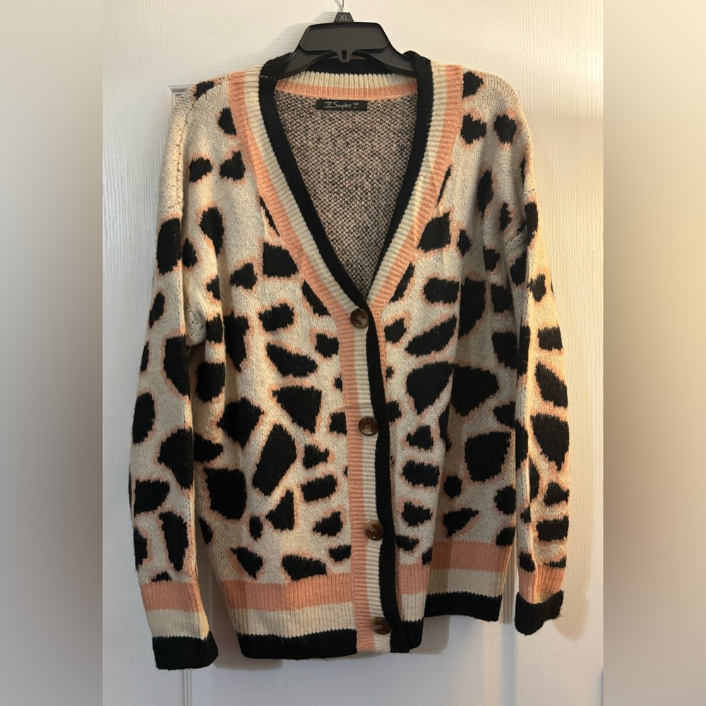 Women’s Cardigan, Sz L, Simplee, NWOT
